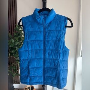 Love Tree Bright Blue Ultralight Packable Puffer Vest | Size Medium